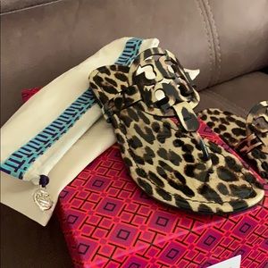 Tory Burch Miller Leopard Patent Leather! Size 11